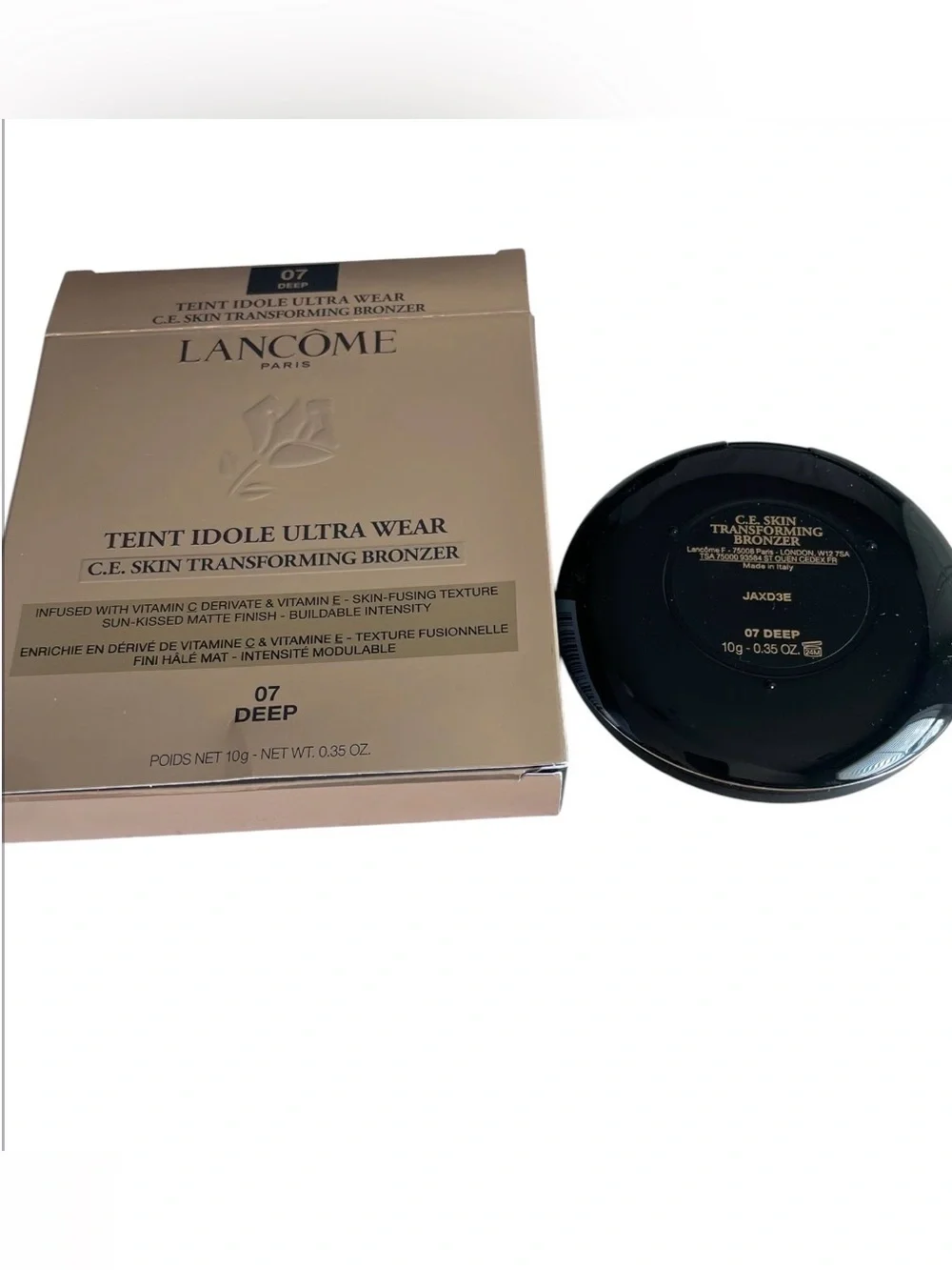 LANCOME Teint Idole Ultra Wear C.E. Skin Transforming Bronzer 07 DEEP New In Box